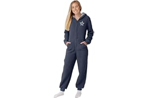FOCO Women's NFL Team Logo Sherpa One Piece Lounge Pajamas