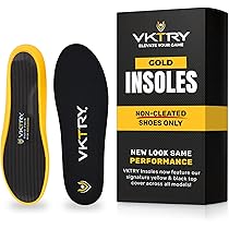 VKTRY カーボンファイバーインソール ブラック/イエロー VKTRY ゴールド VK 衝撃吸収性能矯正インソール