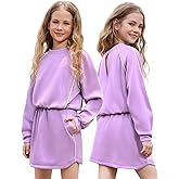 Girl Cropped Tracksuits 2 Piece Long Sleeve Skirt Sets Jogger Sweatshirt Open Back Skorts Set