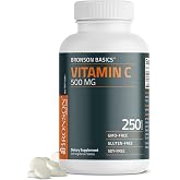 Bronson Vitamin C 500 mg Immune &amp; Antioxidant Support, Non-GMO, 250 Tablets | Daily Vitamin C Replenishment, Vegetarian Formula, Gluten-Free &amp; Soy-Free