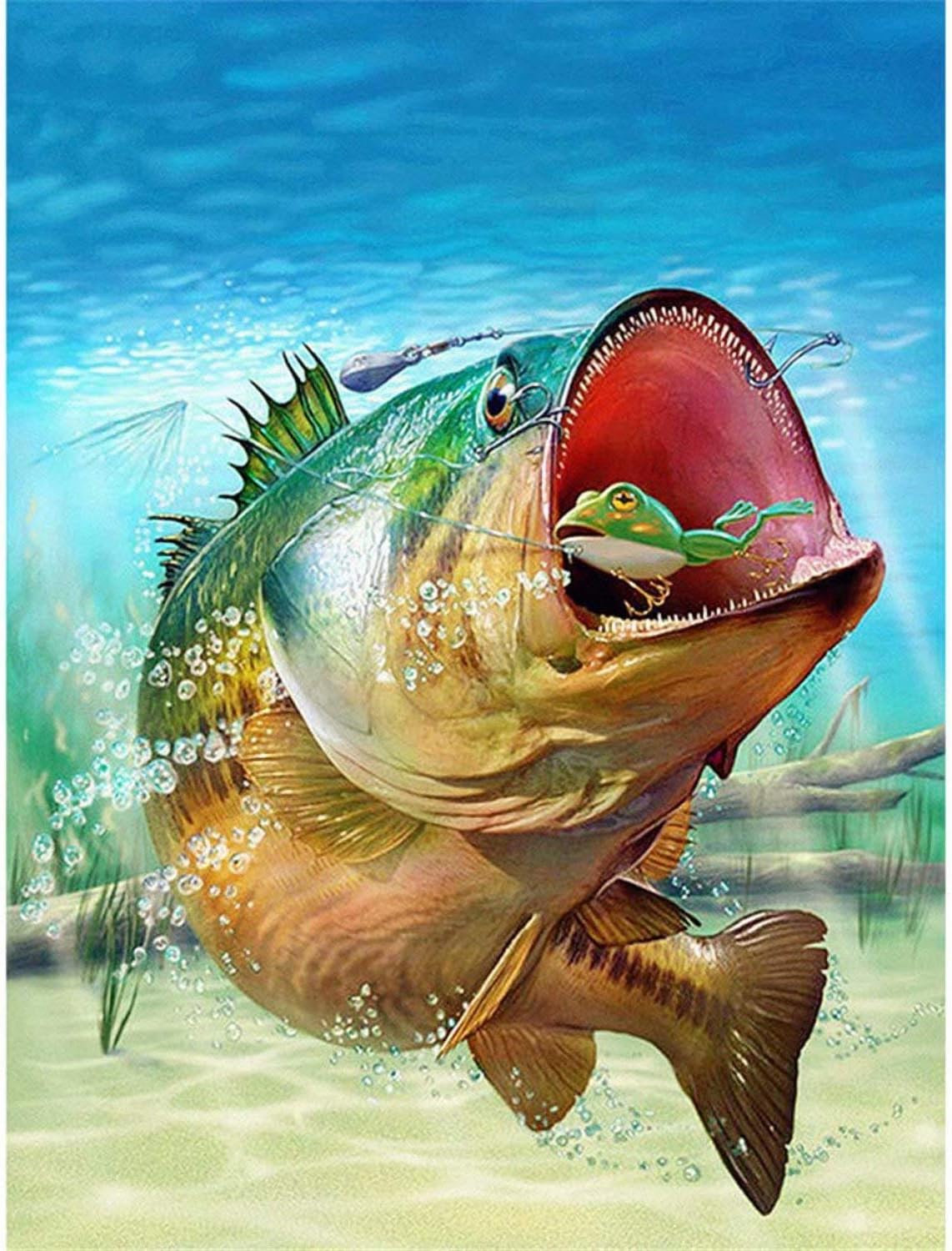 Magic Candle Marine Fish 5d Diamond Painting Diy Paint By Diamond Kit Home Wall Decor 9 8x11 8 Inch Frameless Amazon Ca Home