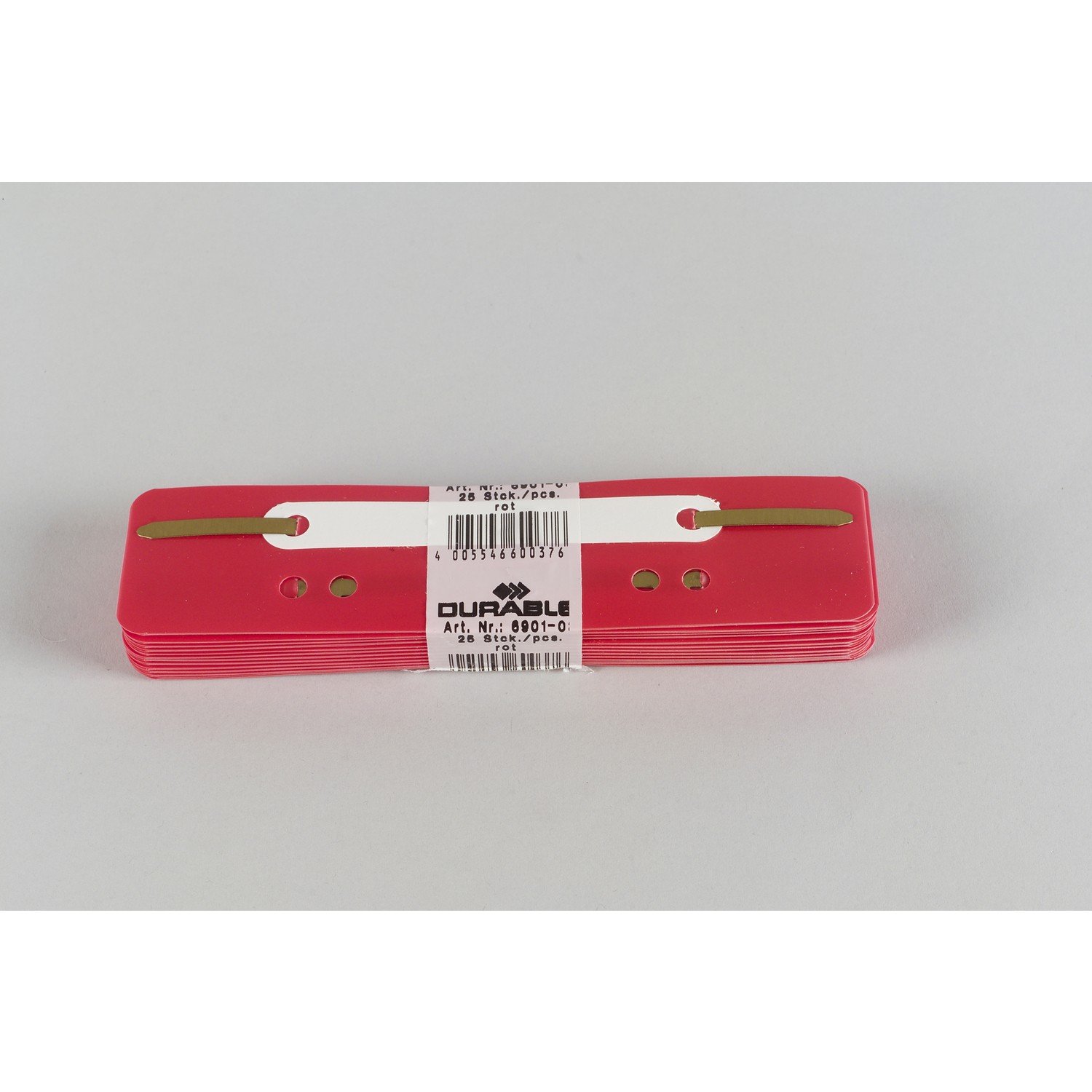 Pack of 25 Flexible Plexi Fasteners, 38 x 150 mm, Red