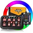 Auxbeam Switch Panel RB80 RGB 8 Gang Switch Panel Auto-Dimmable Multifunction Switch Panel w/Momentary Toggle Pulsed Memory, Aluminum Switch Panel for Truck Boat Car RV Waterproof, 2-Year Warranty