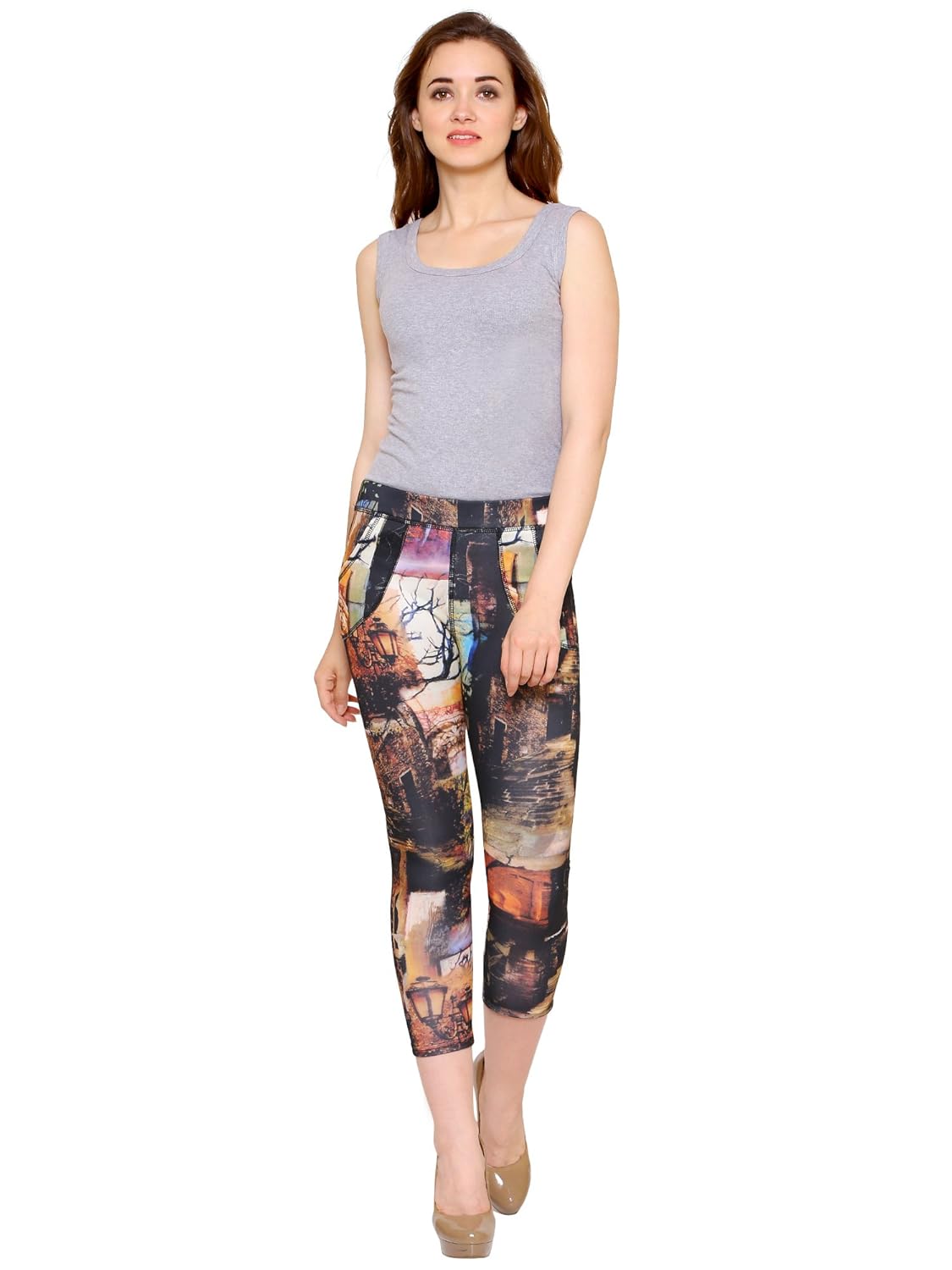 yolki printed yoga pants
