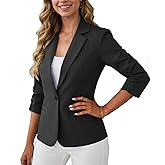 Women's 3/4 Sleeve Blazers, Lightweight Elegant Jackets for Women, Women Blazer Business Casual Outfits for Work
