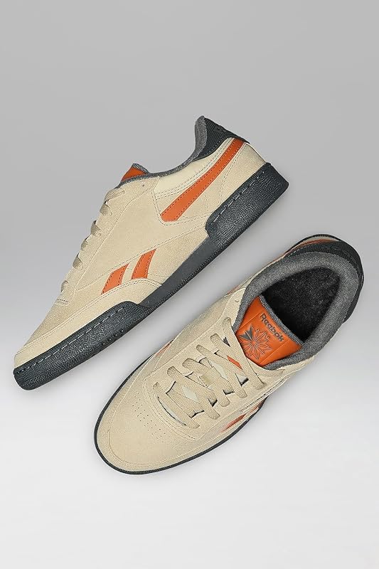 Baskets Unisexe Club C Revenge Vintage - Beige Simple/Gris 5/Orange Rustique, 38,5 EU — photo 5 sur 8