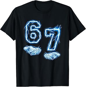 Six Seven 67 Meme - Funny Gen Alpha 6 7 T-Shirt