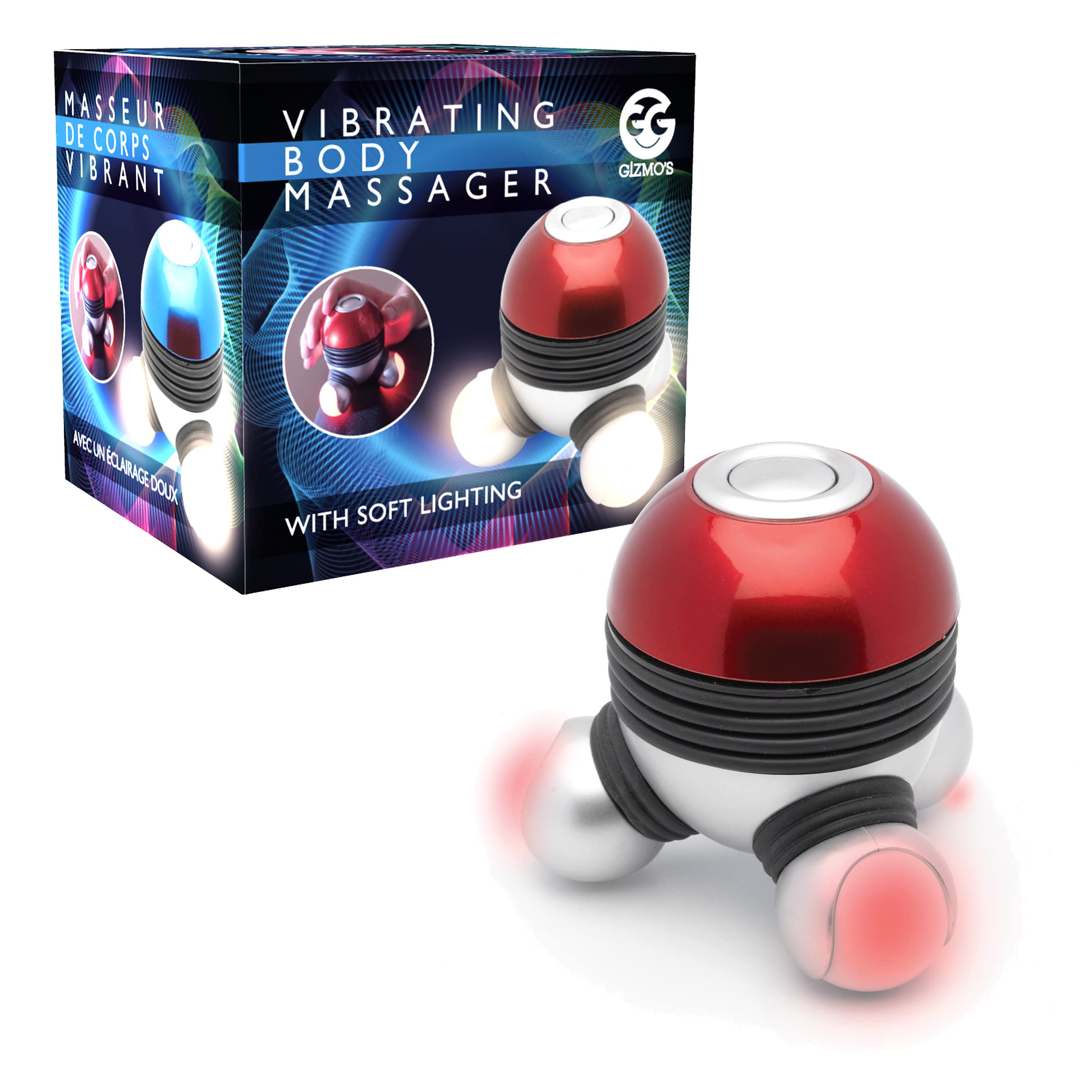 Funtime Gifts EG7500 Body Massager, Assortment (Red,Green,Purple)