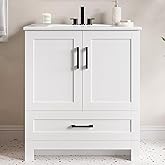 IRONCK 30" Bathroom Vanity with Sink, Freestanding Bathroom Cabinet Vanity with Soft-Close Doors & Storage Drawer, Modern Des