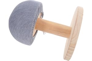 MALUGOGO Bra Wooden Ironing Board with Grey Fabric Cover, Compact Sleeve and Cuff Pressing Board