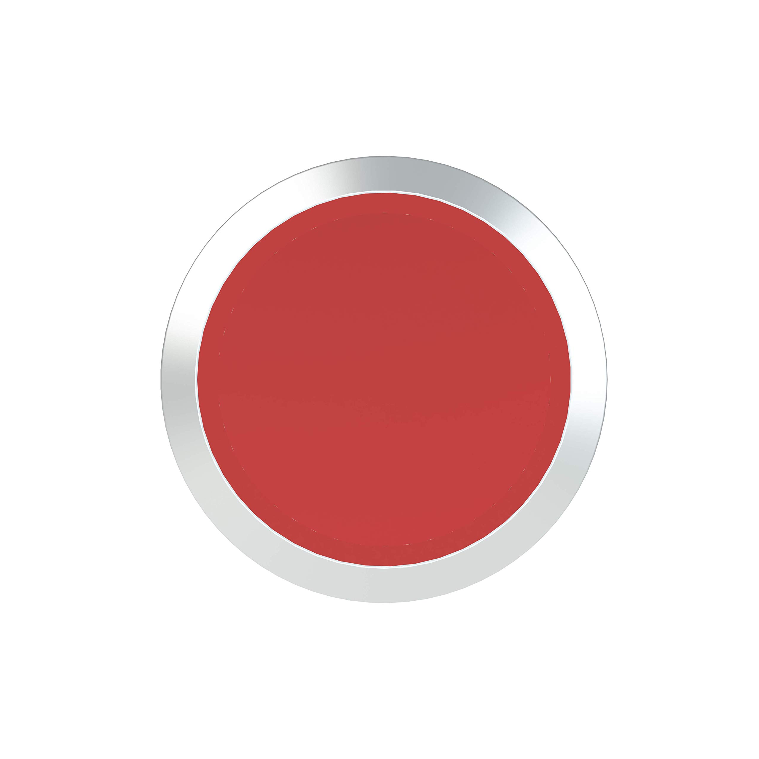 ABB MP1-30R Modular Pushbutton, Momentary, Flush, Red, Non-Illuminated, Chrome metal, No Contact Block (ABB1SFA611100R3001)
