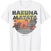 Disney The Lion King Hakuna Matata Sunset Silhouette Poster T-Shirt