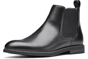 Temeshu Men's Chelsea Boots Casual Dress Boots Ankle Slip On Boots for Men MS25
