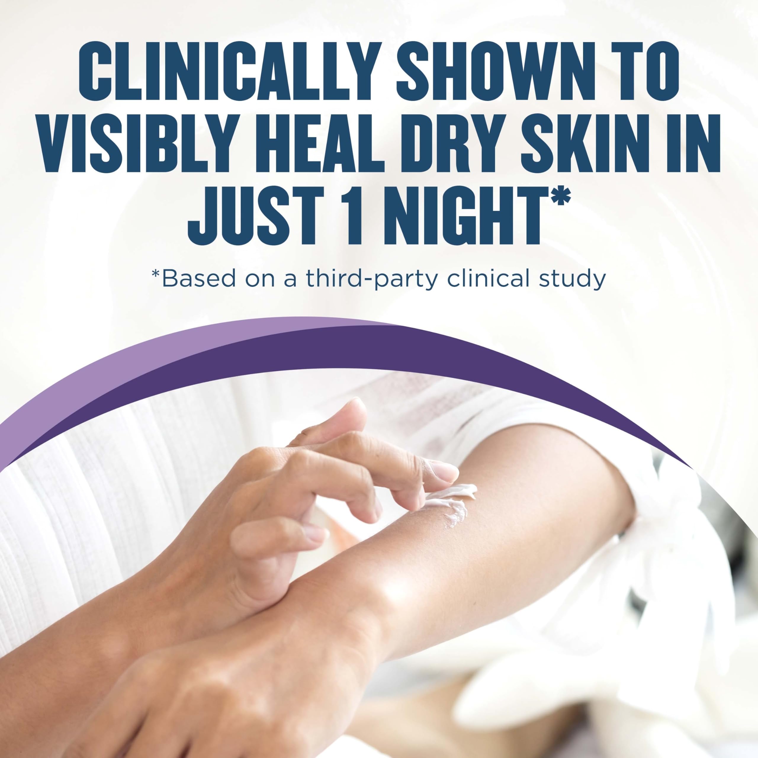 Gold Bond Healing Overnight Body & Face Lotion for Dry Skin, Nongreasy Moisturizer with Hyaluronic Acid, Aloe & Melatonin Works While You Sleep, 13 oz.