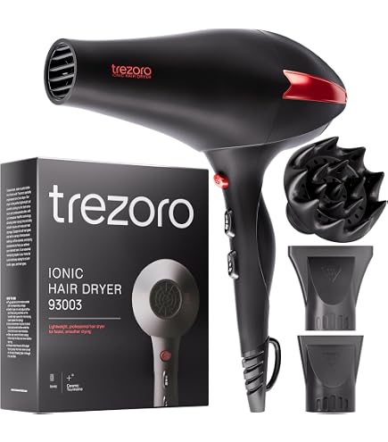 TREZORO Professional Ionic Salon Hair Dryer Powerful 2200 watt