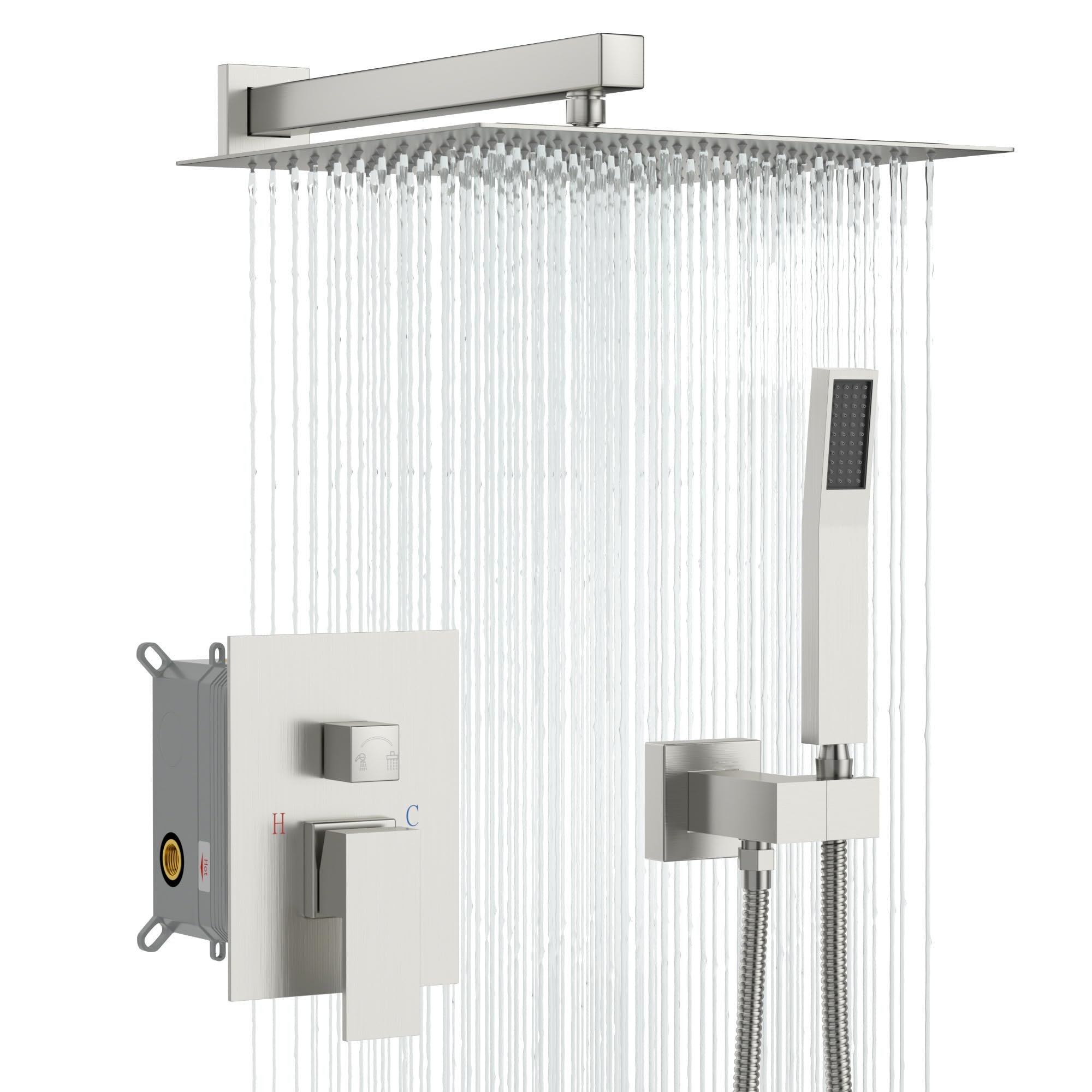 Sarlai Shower System Bathroom Shower Faucet Square