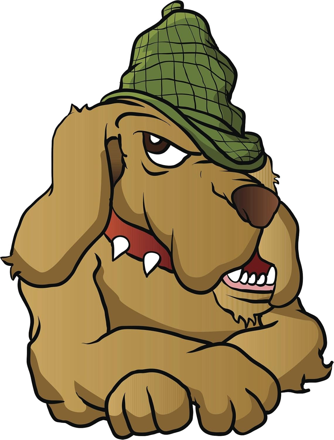 Amazon Com Divine Designs Cute Grumpy Retro Vintage Detective Hound Dog Cartoon Vinyl Decal Sticker 12 Tall Automotive