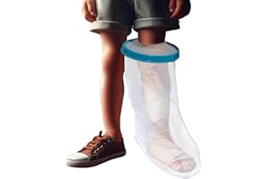 100% Waterproof Kid Leg Cast Cover for Showering, Reusable Kid Short Leg Cast Protector, Cast Covers for Shower Leg, Cast Bag