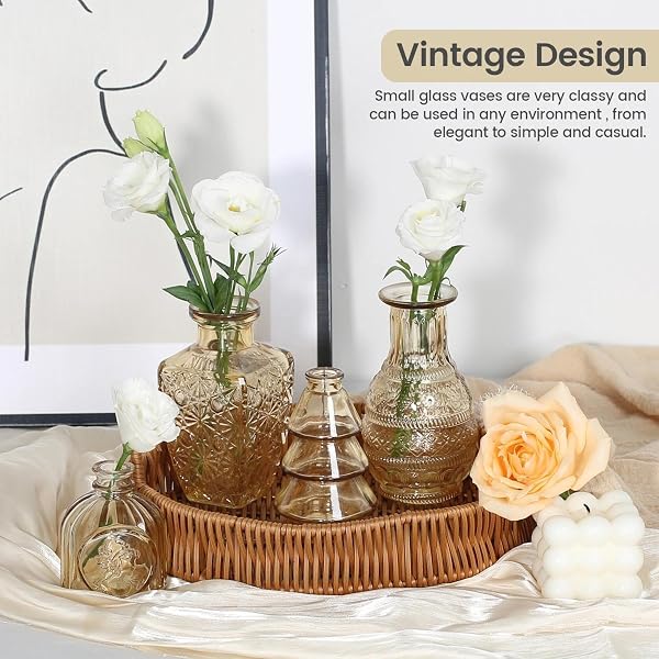 SAWOAKE MINI BUD VASES AS WEDDING CENTERPIECES FOR TABLES,CLEAR BUD VASES FOR FLOWERS,SMALL FLOWER VASES SUITABLE FOR BIRTHDAY PARTY,ANNIVERSARY,WEDDING RECEPTION,BABY SHOWER (GOLD, 12PCS)