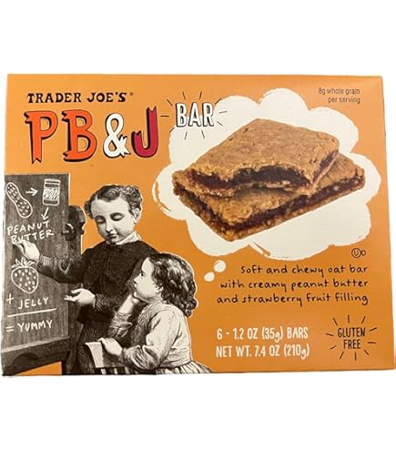 Amazon.com : Trader Joe's Gluten Free PB&J Bars (Pack of 4