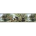 Chesapeake TLL01531B Salvador Green Bear Necessities Border Wallpaper
