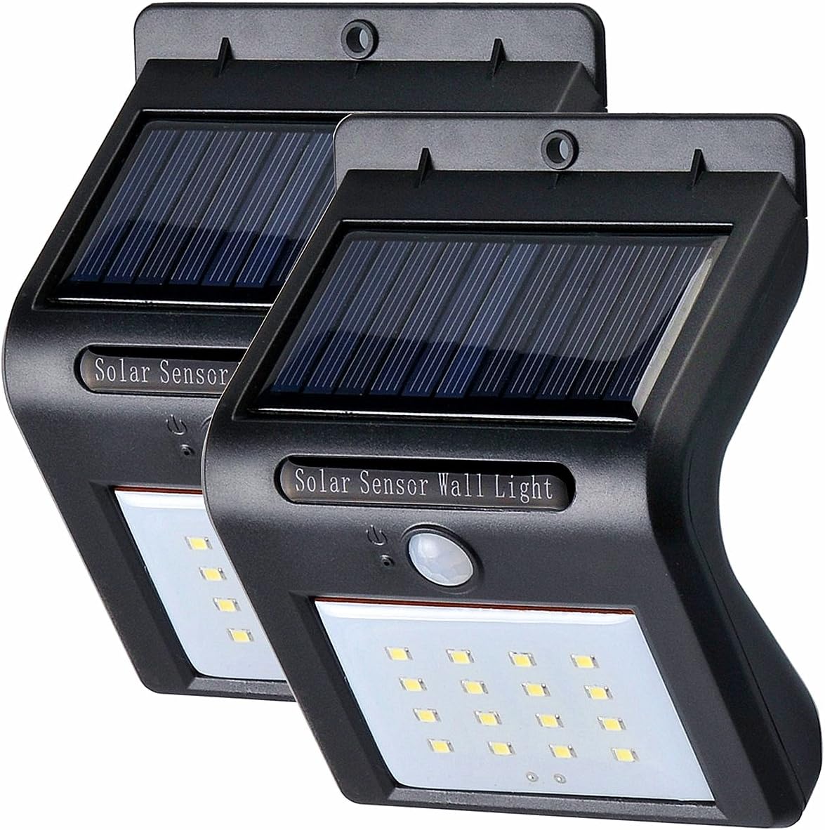 Arimaya LED Solar Lights Outdoor Solar Powered Motion Sensor Security Light Waterproof Night Light for Garden Patio Fence Pond Yard Outside Wall Walkway(IP64, Black)