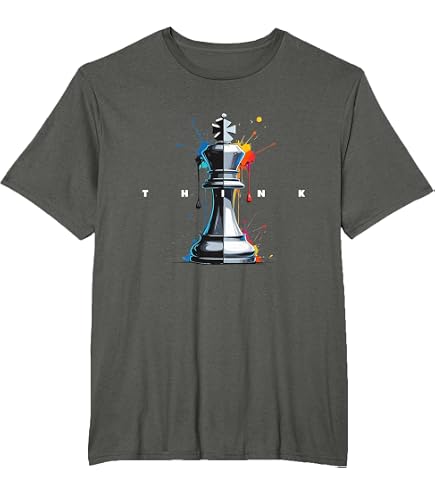Amazon.com: Checkmate T-Shirt, Men's Big and Tall, Asphalt Grey