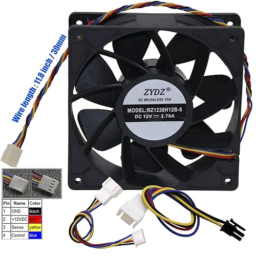 Ibest imPetus 6500 RPM 4-Pin Fan for AntMiner D3/L3+/S9/T9/S17