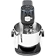 GE Profile Smart Stand Mixer, Built-In Smart Scale & Auto Sense Technology, 7qt Stainless Steel Bowl, 11 Speed, Includes Dough Hook, Beater, 11-Wire Whip, WiFi and Smart Connected, Carbon Black