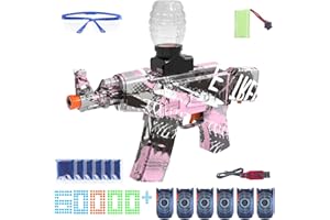 IDRONE Electric Gel Ball Blaster,Automatic Splatter Ball Blaster with 60000 and Goggles,Rechargeable Splatter Ball Toys for Outdoor Team Shooting Game Activities Party Favors for 14 Years Old