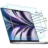 F FORITO 2-Pack Anti Blue Light Matte Screen Protector Compatible with MacBook Air 13.6/13 inch (2026-2022, M5, M4, M3, M2), Eye Protection Blue Light Blocking &amp; Anti Glare Laptop Screen Protector