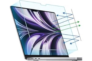 F FORITO 2-Pack Anti Blue Light Matte Screen Protector Compatible with MacBook Air 13.6 inch 2024 2022 M3 A3113 M2 A2681, Eye Protection Blue Light Blocking & Anti Glare Laptop Screen Protector