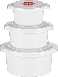 Kigima Mikrowellen - Kochtopf - Starter -Set 3-teilig 0,5, 1 und 2 Liter