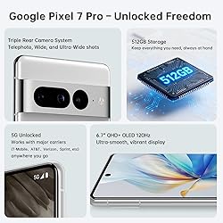Google Pixel 7 Pro Phone Unlocked - 5G Android