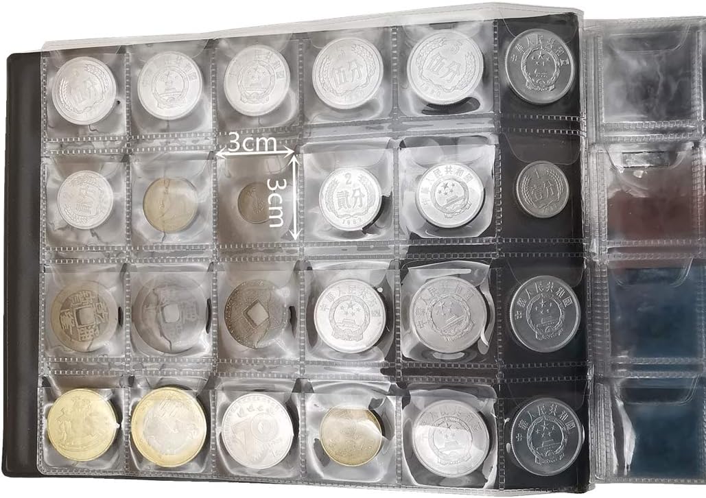 MUDOR Coin Collection Holder Album for Collectors, 240 Pockets Coin Collection Book Supplies (Black): Toys & Games
