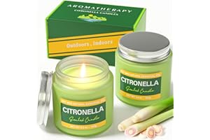 Citronella Candles Outdoor, BOYUJK Citronella Candles with 60-70 Hours of Burning Time, Scented Candles with Natural Citronella Scent, Citronella Candles Set for Home, Patio, Outdoor and Camping