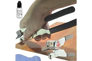 THE AMAZING TILE AND GLASS CUTTER Stained Glass Cutter, Made in UK Professional 2-in-1 Stained Glass Cutting Tool with Built-in Running Pliers and Carbide Scoring Wheel – So No Reaching for Two Tools, Incl. Step-by-Step Cutting Guide