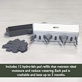 Cole & Mason Self-Watering Herb Keeper Plastic White Grey 3 Pots 85mm view 8
