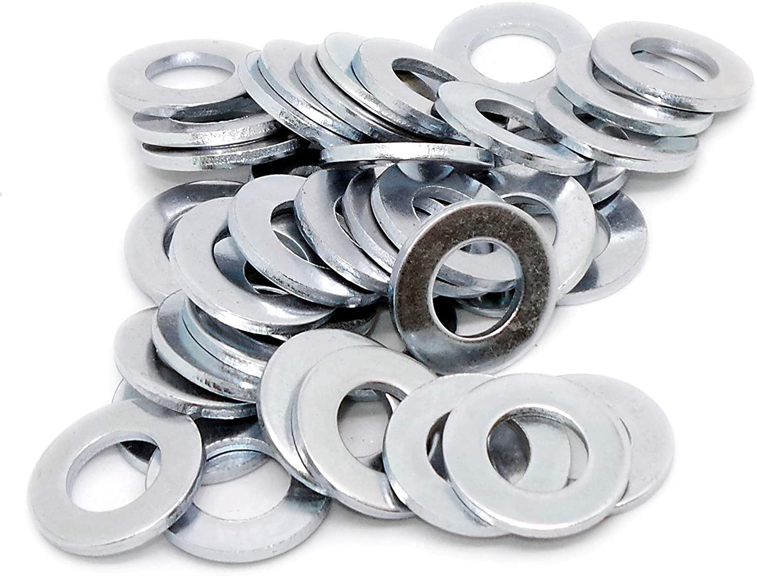 TERF® 6 Pcs Zinc Plated Steel Flat Washer M27 (27mm) Flat Washers For Home Decoration Construction Plumbing Industrial Commercial Appliances Electrical Connections Automobile Machine Marine etc.
