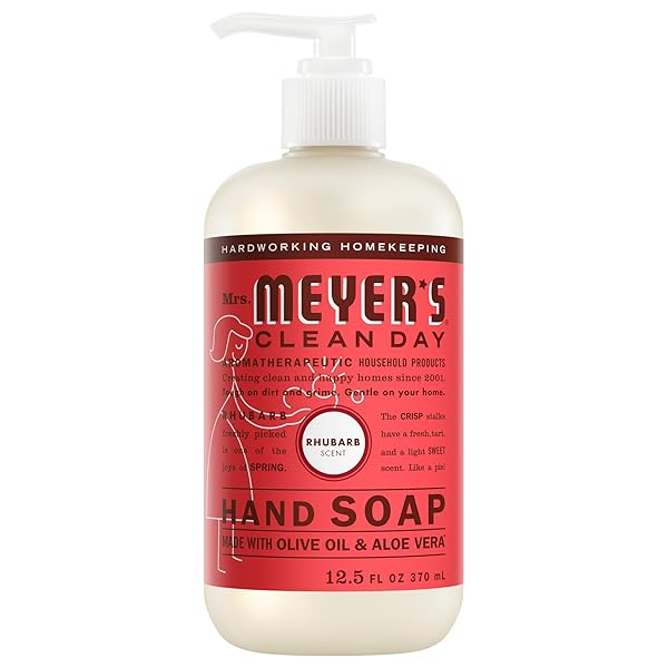 MRS. MEYER’S CLEAN DAY HAND SOAP, RHUBARB SCENT,...