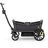 Veer All-Terrain Cruiser XL | Premium Off-Road Wagon Stroller for Babies, Toddlers, and Kids | Push/Pull/Push-Along Steering for Uneven Terrain | JPMA Certified | Lightweight and Collapsible | 4 Seats