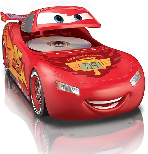 ekids Pixar CR430 Disney Cars Lightning McQueenCD Player, Farbe
