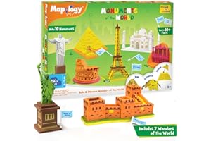 Imagimake Mapology Monuments of World | 3D Puzzles for Kids Ages 8-10 | Learning & Educational Toys for Kids 5-7 | Puzzles for Kids Ages 4-8 | Easter Gifts for Kids | Easter Toys