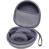 Headphone Headset Case for JLab JBuds Lux ANC/Beats/JBL/TOZO/BERIBES/Picun/KVIDIO Noise Cancelling Over-Ear Foldable Headphone (Gray)