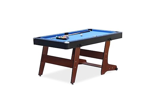 RACK Drogon 5.5-Foot Folding Billiard/Pool Table - Compact and Portable ...