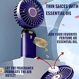 Jsdoin Handheld Fan USB Rechargeable 5 Speeds 5000mAh DarkBlue view 3