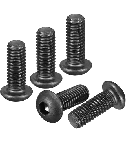 Steel Truss Head Machine Screws, Black Oxide, 1/4-20 Thread, 1-1/4" Length, Phillips Drive, Pack Of 100
