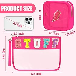 BuyCard 2 Pcs Stuff Bag Cosmetic Makeup Bag with