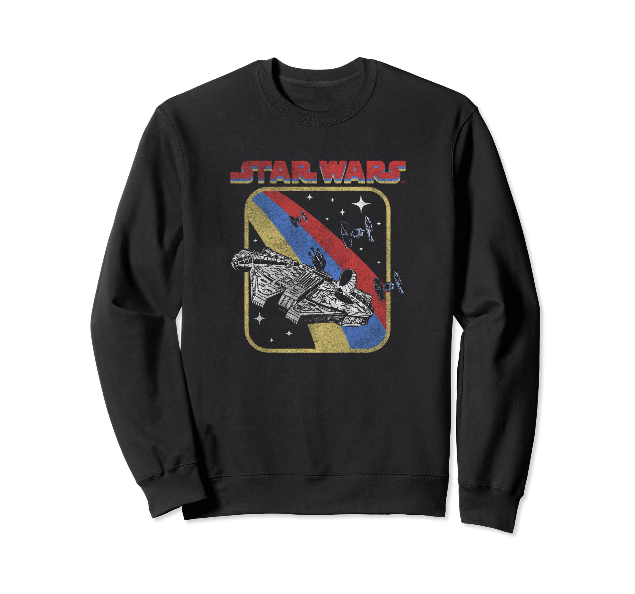 Star Wars Retro Millennium Falcon Galaxy Space Fight Sweatshirt