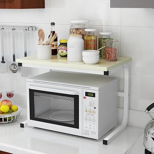 IVHJLP Estante de madera galvanizado simple tubo cuadrado de piso ...